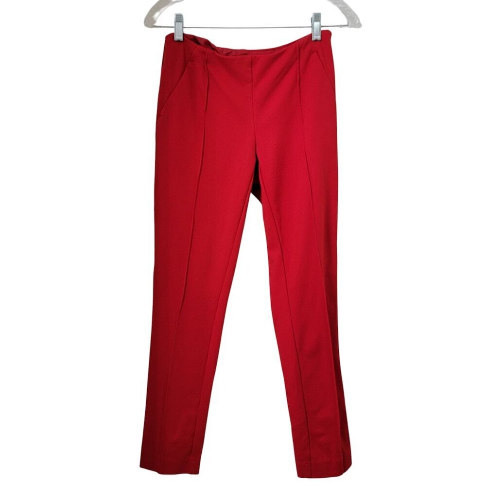 INC International Concepts, Size 4 Red Slim Leg Pants, Side Zipper Closure, NWOT